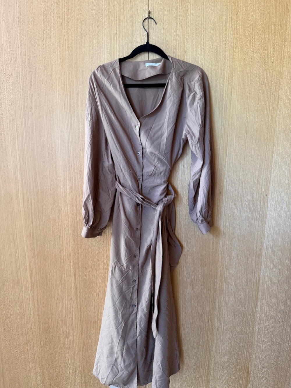 Hue Lovely Brown Wrap Dress Size Medium/Large Maxi